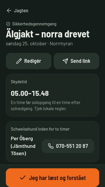 Sikkerhedsgennemgang som alle kvitterer for